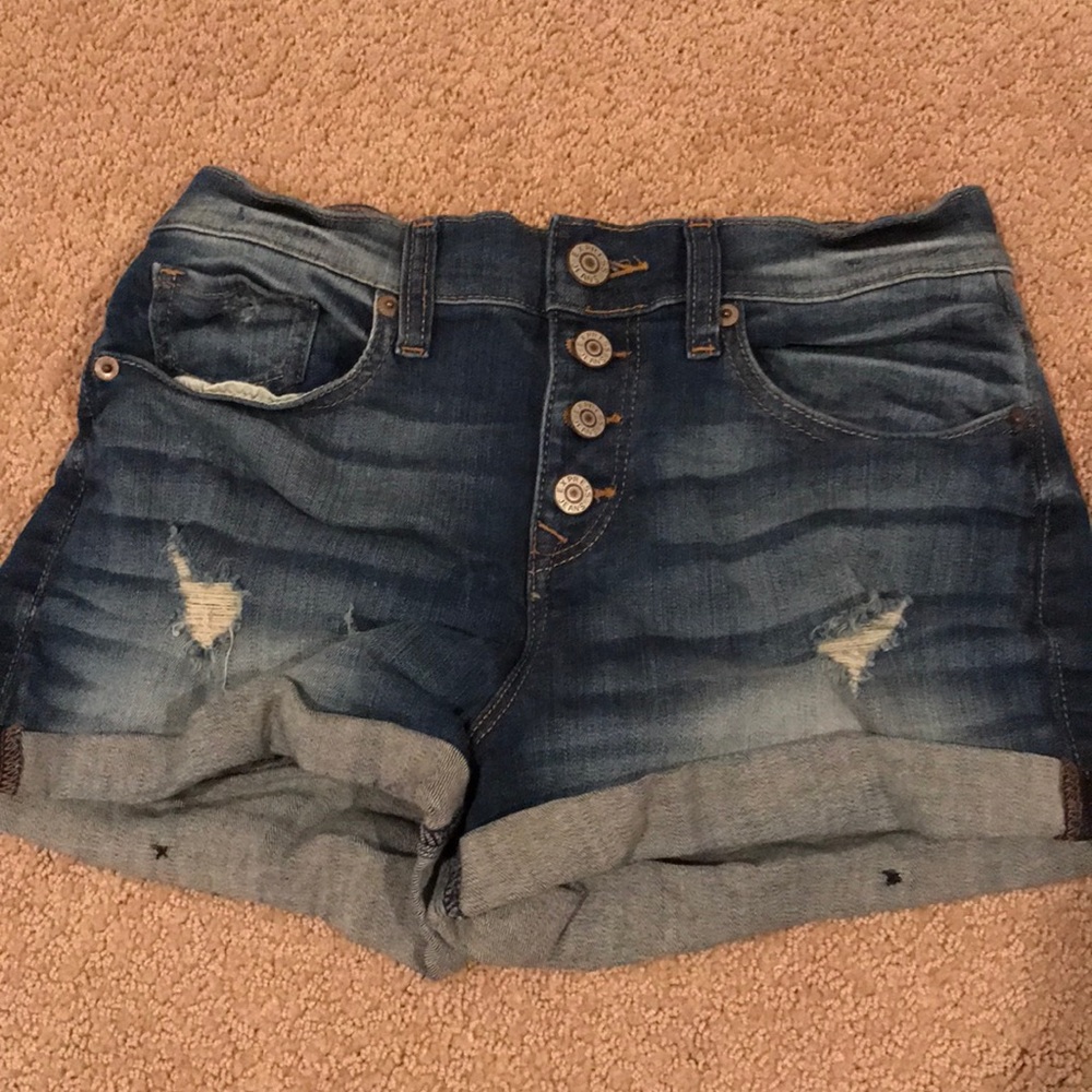 Express Jeans High Waisted Jean Shorts - Size 2